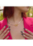 ფოტო #2 პროდუქტის 18K Gold Plated Freshwater Pearls with Rainbow Beads - Jennie Necklace 17" For Women