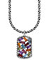 ფოტო #3 პროდუქტის EFFY® Multi-Gemstone Scattered Cluster 18" Pendant Necklace (2-1/20 ct. t.w.) in Sterling Silver