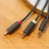 Фото #9 товара Kabel przewód audio 3.5 mm mini jack - 2x RCA 1.5m czarny