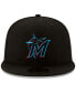 Фото #3 товара Men's Miami Marlins Black On-Field Authentic Collection 59FIFTY Fitted Hat