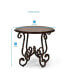 Фото #2 товара Steve Silver Crowley 26" Round Wood and Metal Tuscan Style End Table