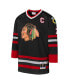 Фото #2 товара Mitchell Ness Youth Chris Chelios Black Chicago Blackhawks 1997-98 Blue Line Captain Patch Player Jersey