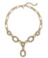 Фото #1 товара I.N.C. International Concept Pavé Chain Link Lariat Necklace, 20" + 3" extender, Created for Macy's