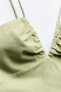 Фото #11 товара Платье миди из смесового льна ZARA