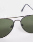 Selected Homme aviator sunglasses in black Schwarz S1819-00 - фото #2