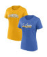 Фото #1 товара Women's Powder Blue, Gold Los Angeles Chargers Fan T-shirt Combo Set