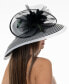 Фото #3 товара Women's Wide Striped-Brim Dressy Hat