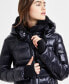 ფოტო #4 პროდუქტის Women's Greenwich Hooded Faux-Sherpa-Collar Puffer Coat