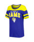 ფოტო #3 პროდუქტის Women's Royal, Gold Los Angeles Rams Play the Ball T-shirt