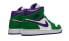 Фото #6 товара Кроссовки Nike Air Jordan 1 Mid Incredible Hulk (Зеленый, Фиолетовый)