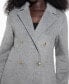 Фото #3 товара Women's Textured Double-Breasted Notched-Collar Coat