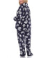 ფოტო #3 პროდუქტის Plus Size Long Sleeve Floral Pajama Set, 2-Piece