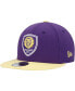 ფოტო #1 პროდუქტის Men's Purple, Gold Orlando City SC Two-Tone 9FIFTY Snapback Hat