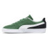 Puma Suede Pinstripe Sports Club Lace Up Mens Green Sneakers Casual Shoes 39887