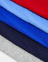 Фото #4 товара Polo Ralph Lauren 5 pack trunks in grey, blue, red, navy with logo waistband