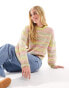 JJXX space dye knitted jumper in lilac