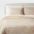 Фото #1 товара 3pc Luxe Faux Fur Comforter and Sham Set - Threshold