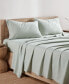 Фото #2 товара Pure Washed Linen Cotton 4-Pc. Sheet Set, California King