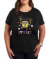 Trendy Plus Size SpongeBob SquarePants 4th of July Graphic T-Shirt