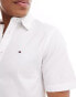 Фото #2 товара Tommy Hilfiger 1985 flex oxford regular fit short sleeve shirt in white