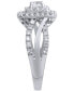 Diamond Square Halo Engagement Ring (1 ct. t.w.) in 14k White Gold