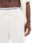 Jack & Jones Premium towelling short co-ord in white