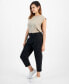 ფოტო #3 პროდუქტის Petite High-Rise Cropped Cargo Pants