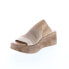 Фото #7 товара Miz Mooz Gianna P65003 Womens Brown Leather Slip On Wedges Sandals Shoes