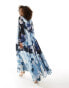 Фото #4 товара ASOS DESIGN mixed floral print smock maxi dress