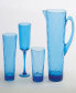Фото #2 товара Cobalt Blue Diamond Acrylic 8-Pc. Iced Tea Glass Set