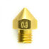 Printer nozzle 0,3mm MK8 - filament 1,75mm - copper