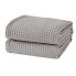 Фото #6 товара Market & Place 100% Cotton Waffle Weave Bed Blanket Full/Queen Light Grey