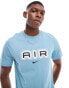 Фото #1 товара Nike Swoosh Air graphic t-shirt in light blue