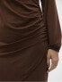 Dámské šaty VMHADLEY Regular Fit 10299645 Potting Soil