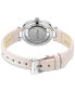 Women's Transparency Pink Leather Strap Watch 34mm