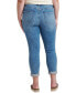 ფოტო #2 პროდუქტის Plus Size Carter Mid Rise Girlfriend Jeans