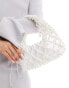 True Decadence embellished shoulder bag in white