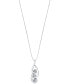 Фото #3 товара Sirena energy Diamond Swirl Pendant Necklace (3/8 ct. t.w.) in 14k White Gold