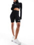 The North Face Flex logo legging shorts in black