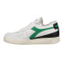 Diadora Mi Basket Row Cut Lace Up Mens White Sneakers Casual Shoes 176282-C8712