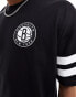 New Era Brooklyn Nets back graphic t-shirt in black