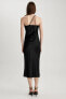 Фото #6 товара Платье MIDI черного цвета с вырезом Для одного плеча от defacto