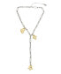 Фото #1 товара Steve Madden two-tone Puffy Icon Charm Y Necklace