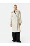 Фото #5 товара Пальто женское Koton Uzun Kaşe Kaban Длинное пальто съемным синтетическим мехом и карманами