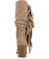 ფოტო #3 პროდუქტის Women's Hartly Extra Wide Calf Western Fringe Boots