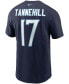 Фото #3 товара Men's Ryan Tannehill Navy Tennessee Titans Name and Number T-shirt
