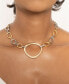 Фото #2 товара Mixed Metal Chain Link Collar Necklace