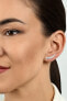 Фото #3 товара Long silver earrings with zircons EA468W