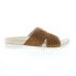 Фото #1 товара Spenco Twilight Stud SP1061SAD Womens Brown Suede Slides Sandals Shoes 8.5