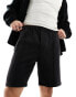 Weekday Ken relaxed fit shorts in black M - фото #2